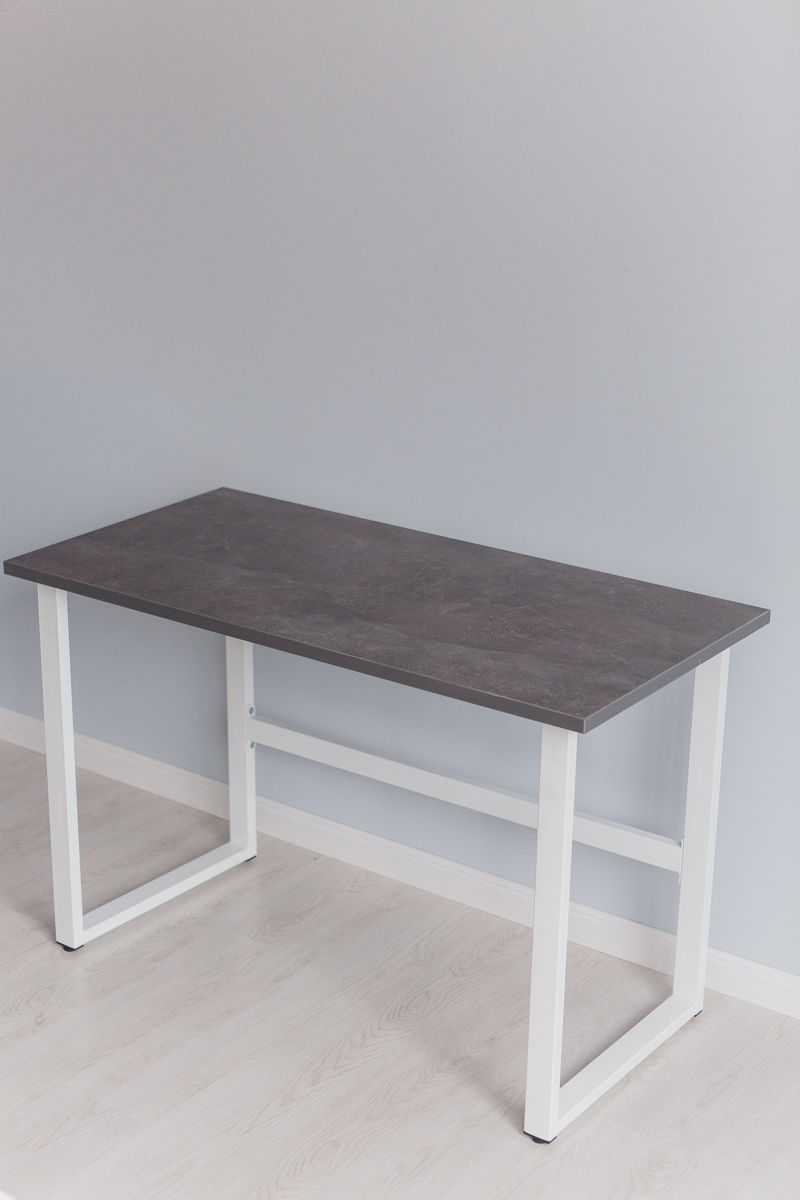 Стол компьютерный Good Desk Loft,размер 140х70х75 см, цвет ателье темный, цвет ножек белый