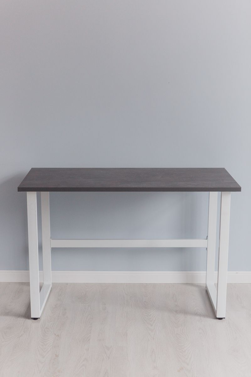Стол компьютерный Good Desk Loft,размер 140х70х75 см, цвет ателье темный, цвет ножек белый