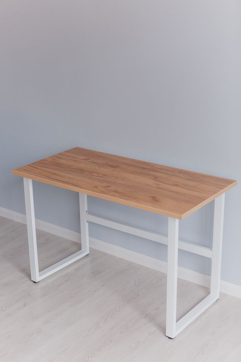 Стол компьютерный Good Desk Loft,размер 140х70х75 см, цвет дуб золотой, цвет ножек белый