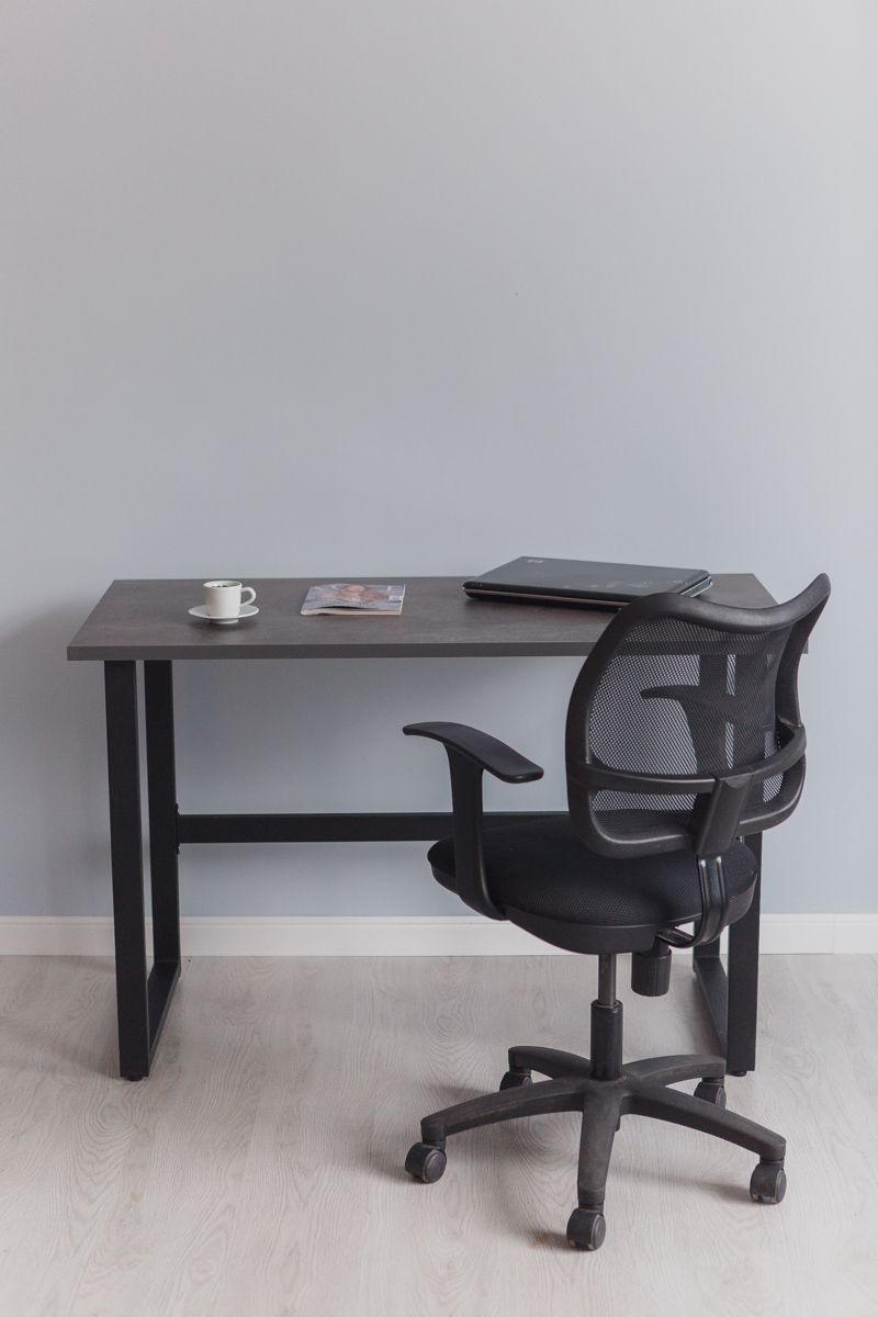 Стол компьютерный Good Desk LIGHT,размер 75х55х75 см, цвет ателье темный, цвет ножек черный