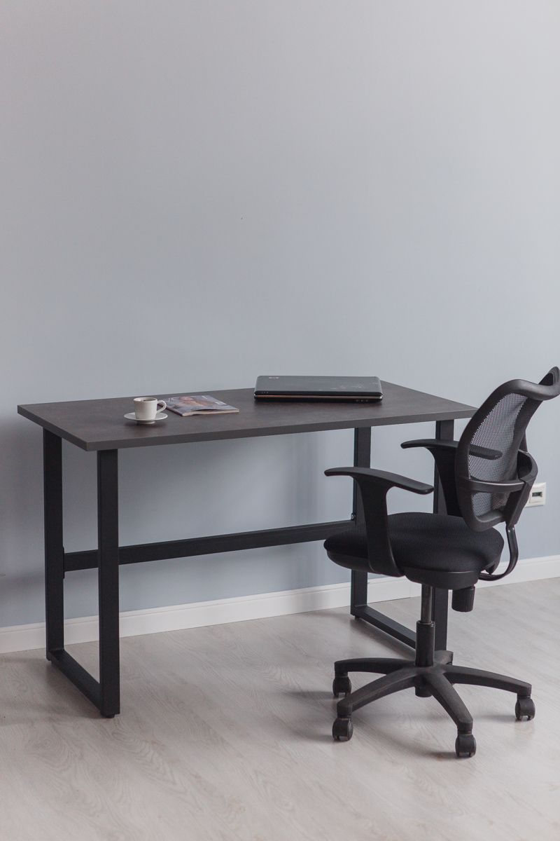 Стол компьютерный Good Desk LIGHT,размер 75х55х75 см, цвет ателье темный, цвет ножек черный