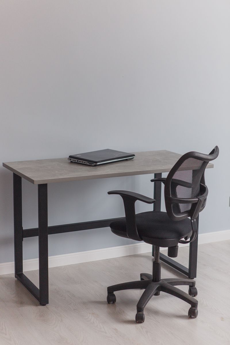 Стол компьютерный Good Desk Loft,размер 120х70х75 см, цвет ателье светлый, цвет ножек черный