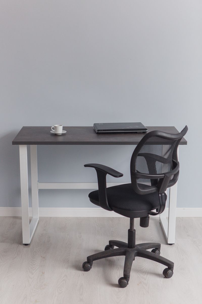 Стол компьютерный Good Desk Loft,размер 160х80х75 см, цвет ателье темный, цвет ножек белый