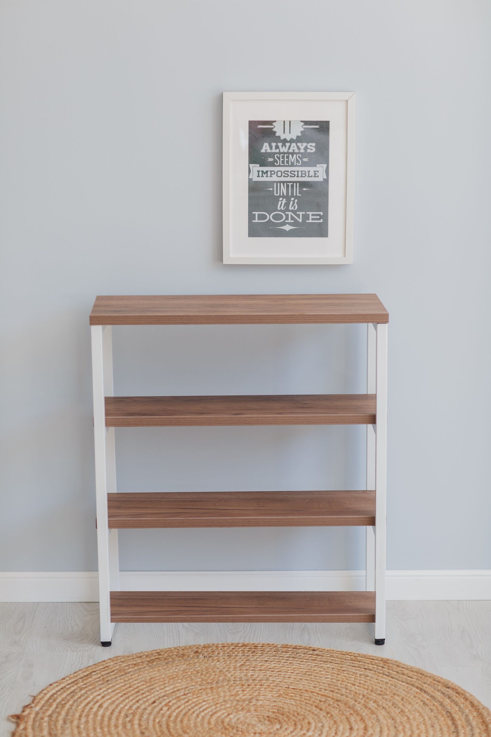 Стеллаж-тумба Loft Rack Line 69х30х80см 4 полки дуб табачный,каркас белый