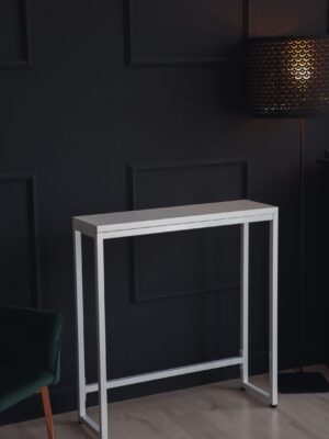 Консоль-тумба LobbyLoft 85х80х25см цвет белый, каркас белый
