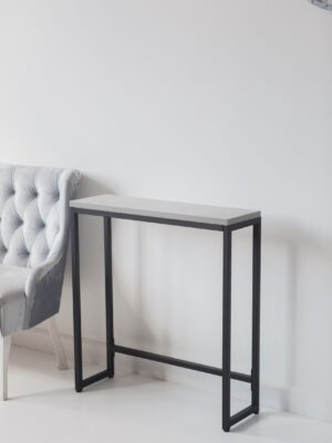 Консоль-тумба LobbyLoft 85х80х25см цвет ателье светлый, каркас черный