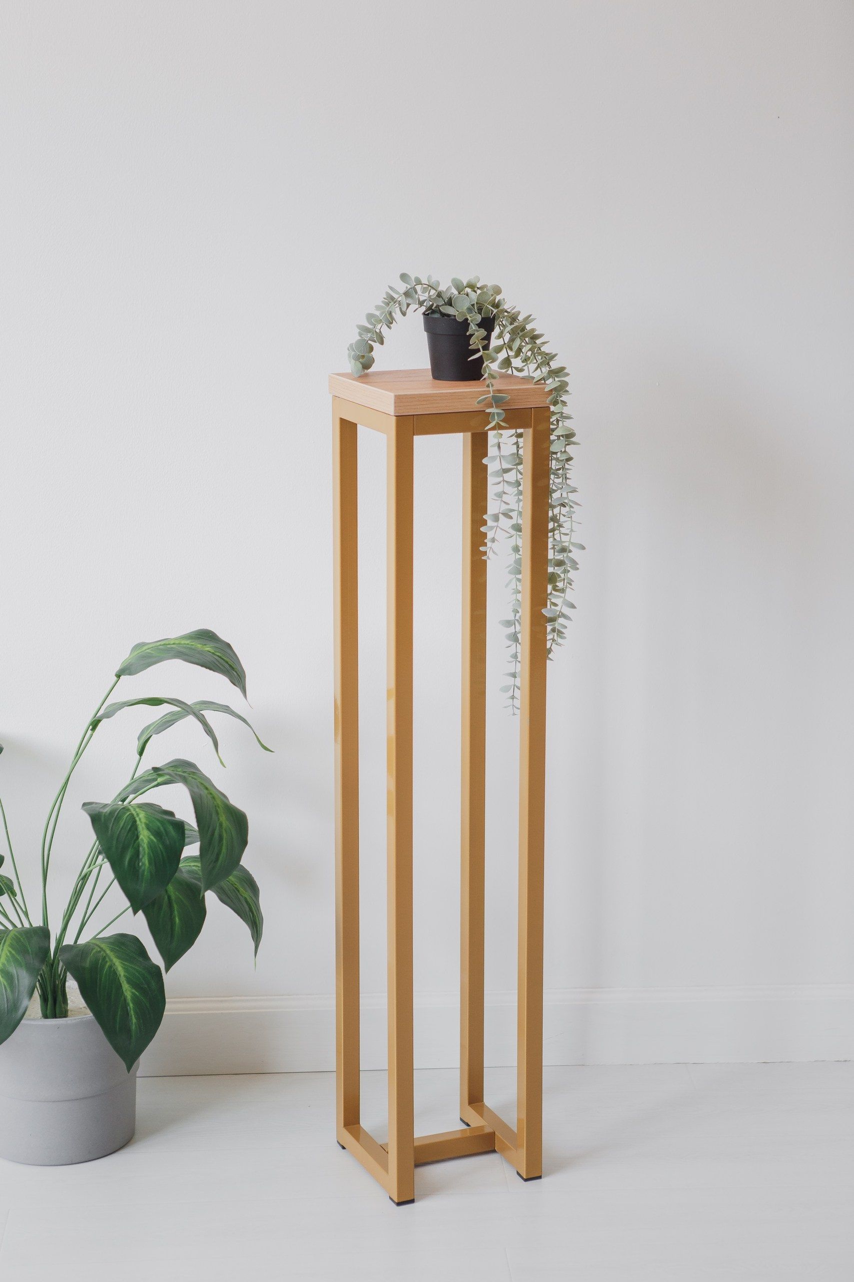 Цветочница-подставка Flowers Tower 100х20х20см дуб золотой, корпус золотой