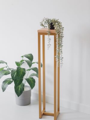 Цветочница-подставка Flowers Tower 100х20х20см дуб золотой, корпус золотой