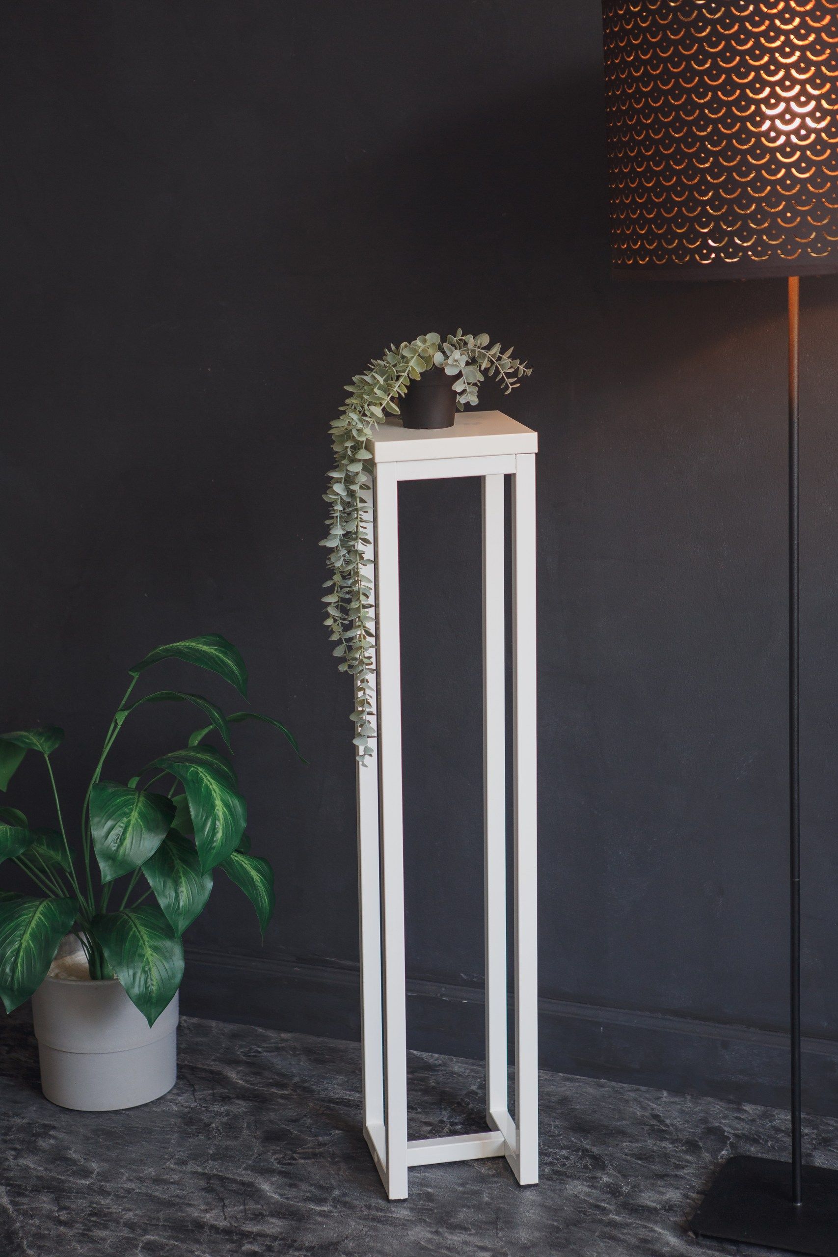 Цветочница-подставка Flowers Tower 100х20х20см белый, корпус белый