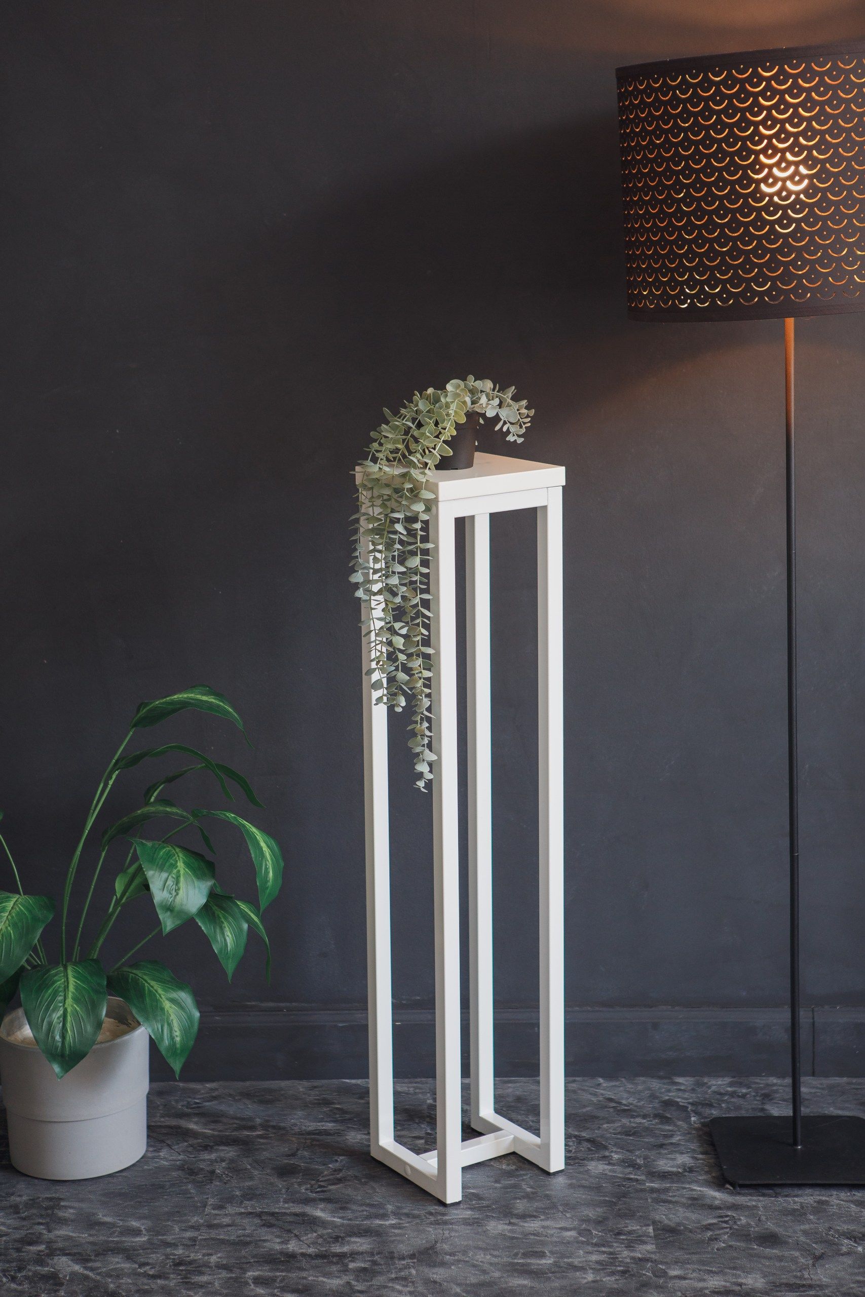 Цветочница-подставка Flowers Tower 100х20х20см белый, корпус белый