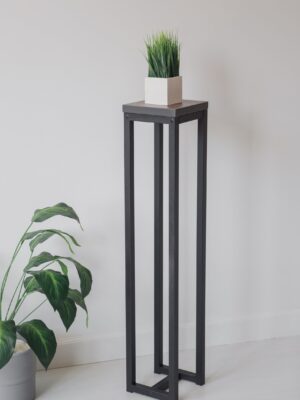 Цветочница-подставка Flowers Tower 100х20х20см ателье темный, корпус черный