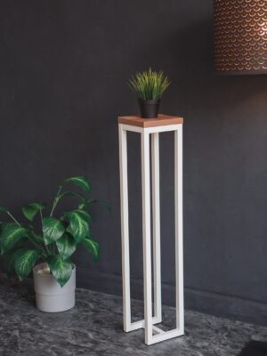 Цветочница-подставка Flowers Tower 100х20х20см дуб табачный, корпус белый