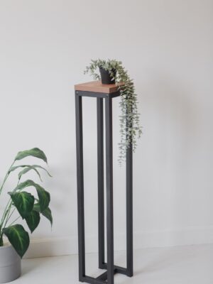 Цветочница-подставка Flowers Tower 100х20х20см дуб табачный, корпус черный