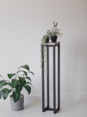 Цветочница-подставка Flowers Tower 100х20х20см ателье светлый, корпус черный