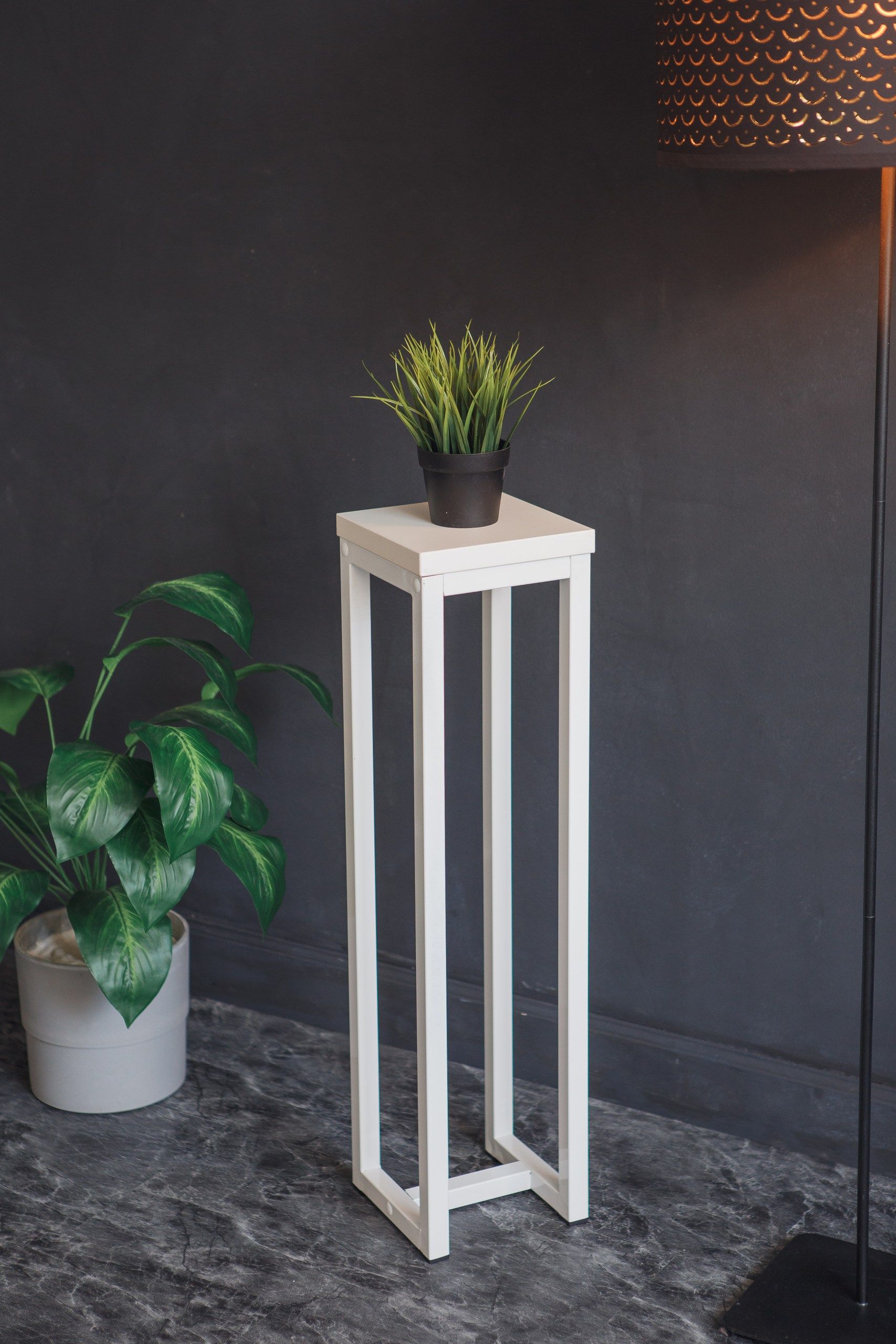 Цветочница-подставка Flowers Tower 80х20х20 см белый, корпус белый