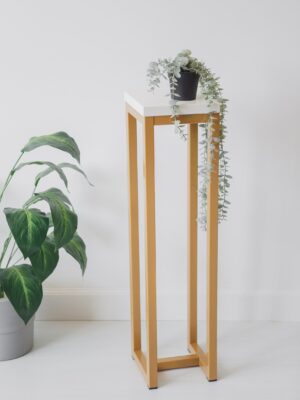 Цветочница-подставка Flowers Tower 80х20х20 см белый, корпус золотой