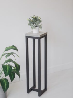 Цветочница-подставка Flowers Tower 80х20х20 см ателье светлый, корпус черный