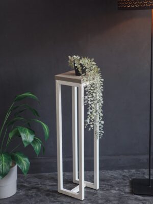 Цветочница-подставка Flowers Tower 80х20х20 см ателье светлый, корпус белый