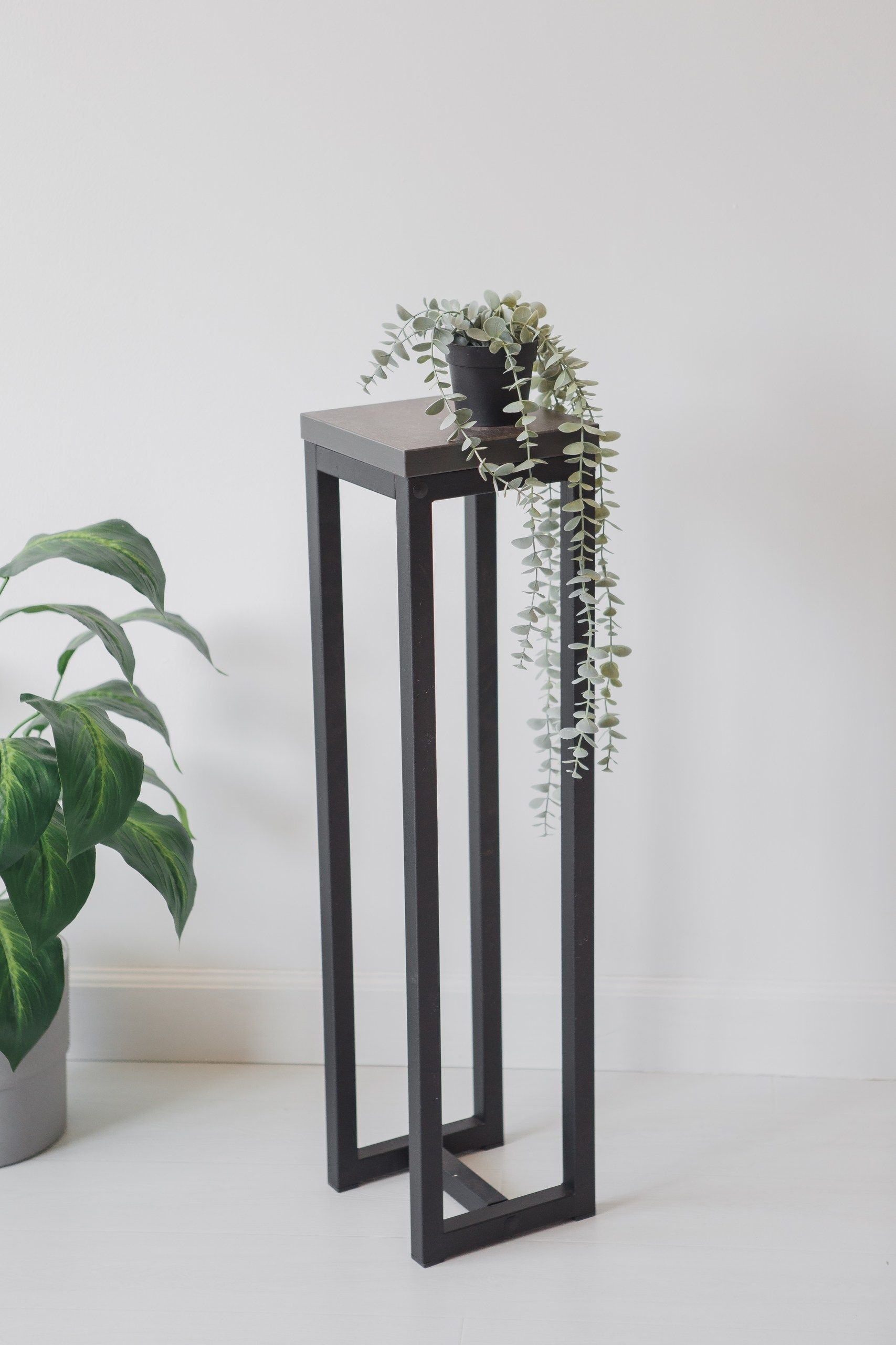 Цветочница-подставка Flowers Tower 80х20х20 см ателье темный, корпус черный