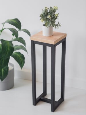 Цветочница-подставка Flowers Tower 60х20х20см дуб золотой, корпус черный