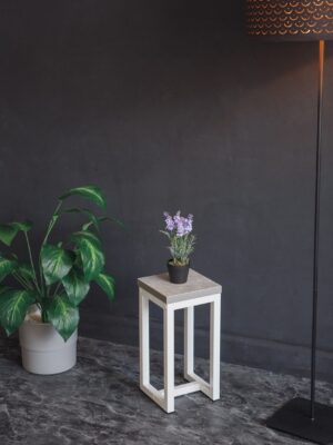 Цветочница-подставка Flowers Tower 40х20см ателье светлый, корпус белый