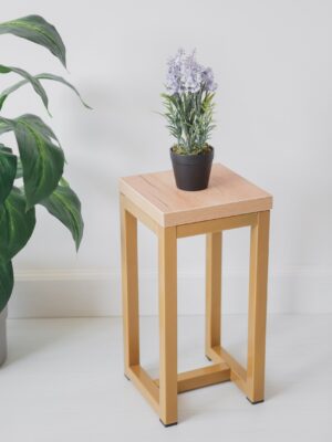 Цветочница-подставка Flowers Tower 40х20см дуб золотой, корпус золотой
