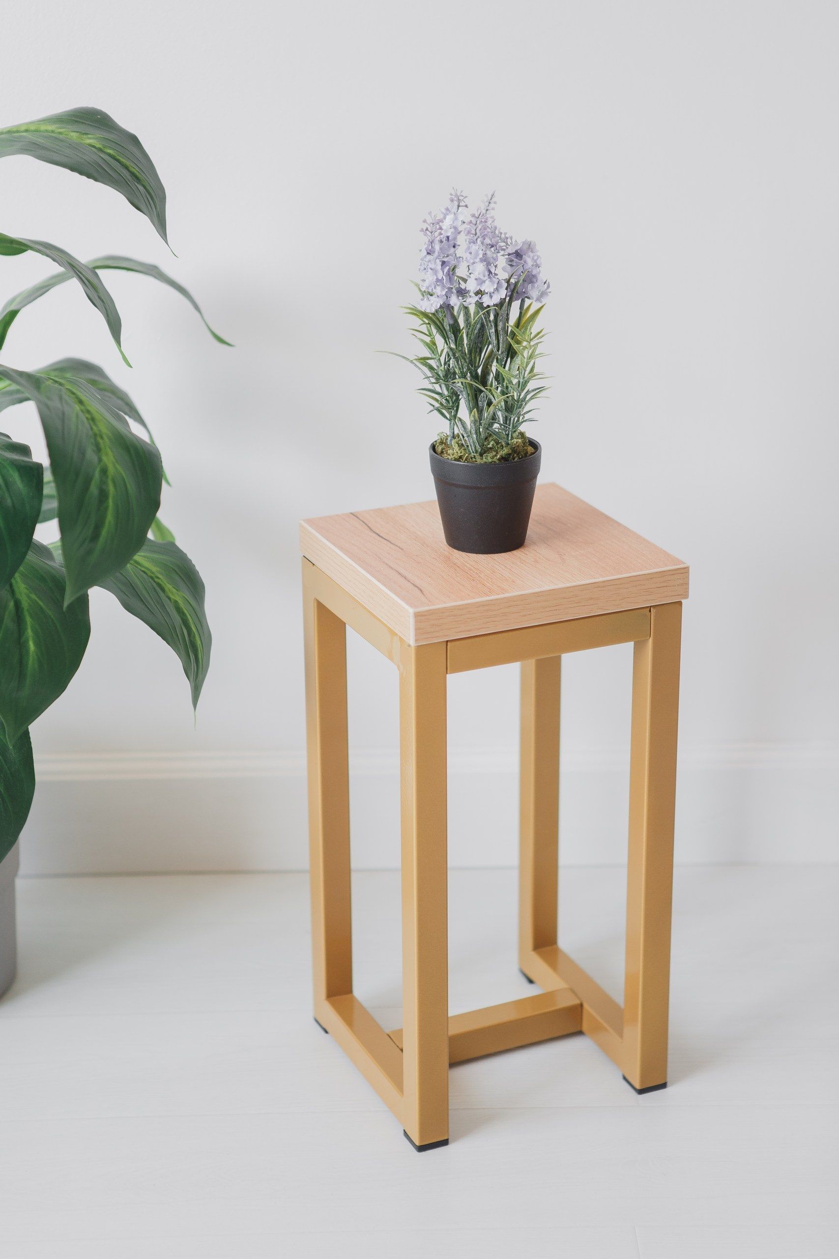 Цветочница-подставка Flowers Tower 40х20см дуб золотой, корпус золотой