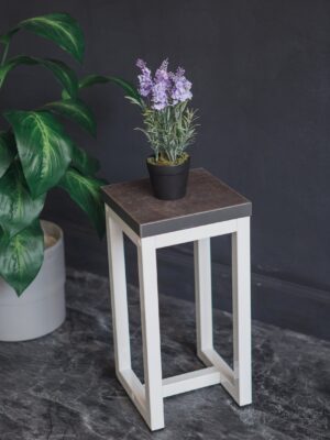 Цветочница-подставка Flowers Tower 40х20х20 см ателье темный, корпус белый