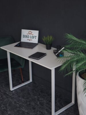 Стол письменный Universal Table 90х55см цвет белый, ножки белые