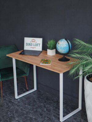 Стол письменный Universal Table 110х55см цвет дуб золотой, ножки белые