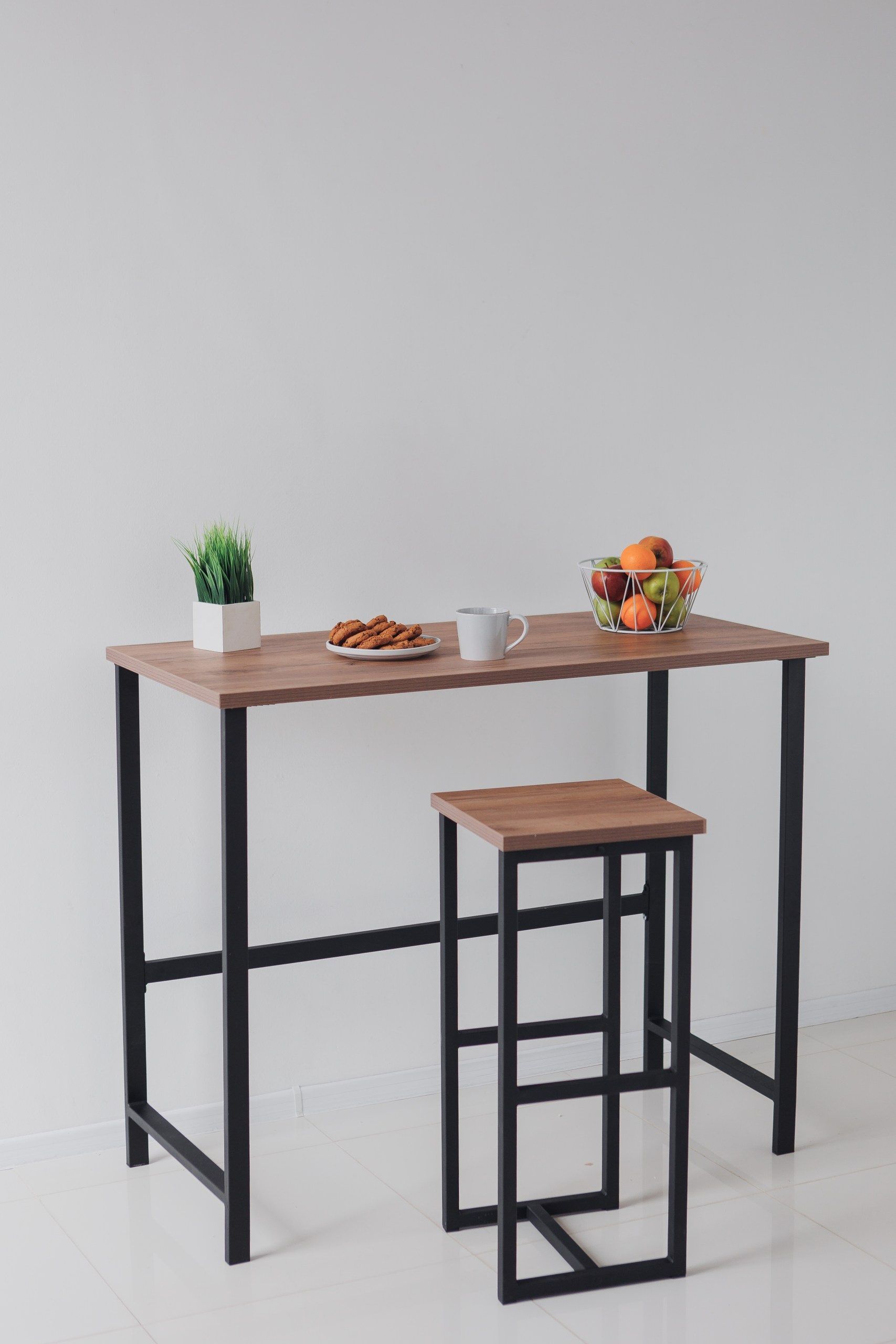 Стол барный Kitchenclassic, размер 120х60х100 см дуб табачный крафт, черное подстолье
