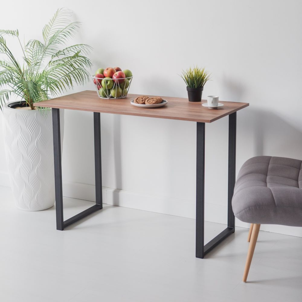 Стол обеденный кухонный письменный Universal Table 110х55см цвет дуб табачный, ножки черные