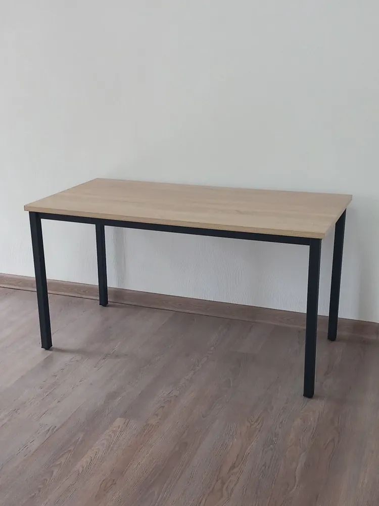 Стол обеденный, кухонный, письменный, компьютерный ATLANT 230х80х75см цвет дуб сонома, черное подстолье