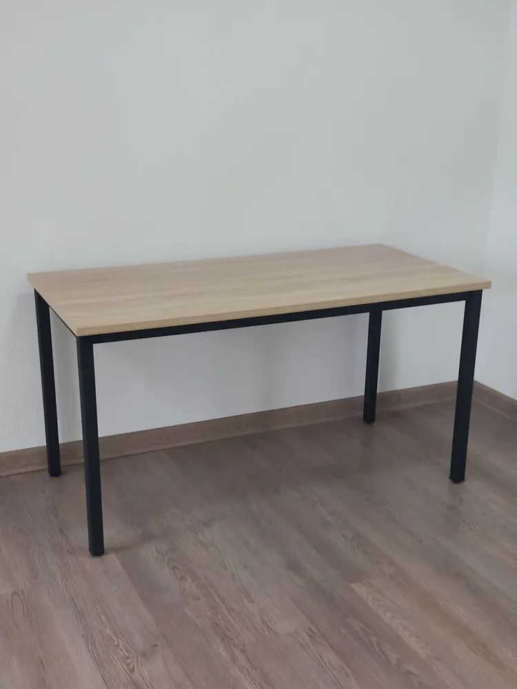 Стол обеденный, кухонный, письменный, компьютерный ATLANT 230х80х75см цвет дуб сонома, черное подстолье
