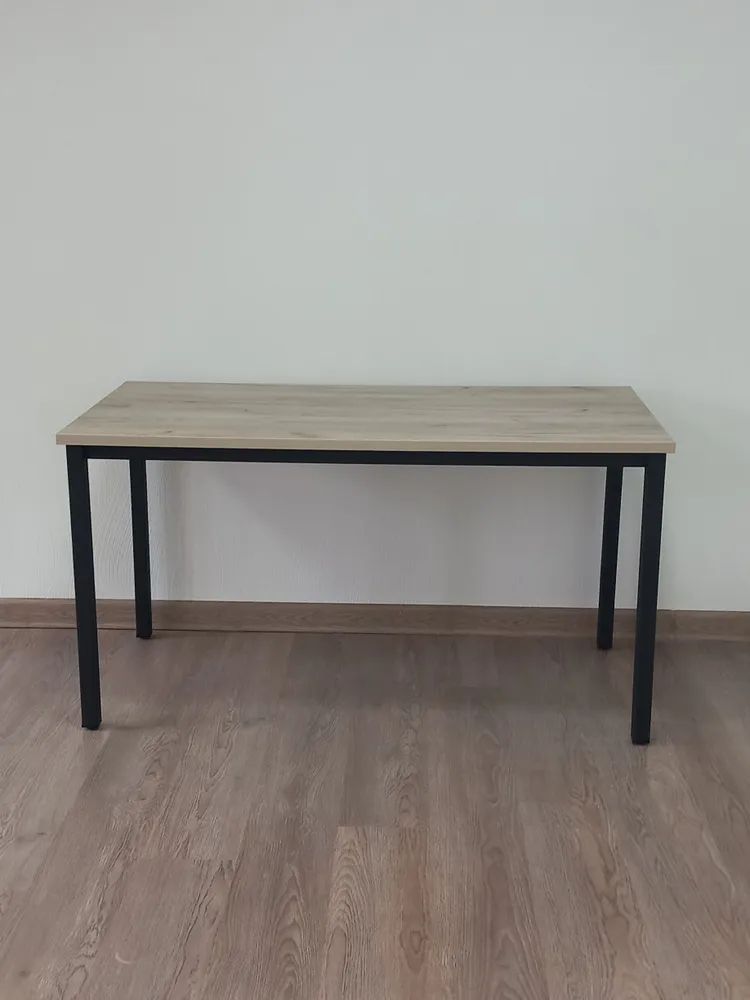 Стол обеденный, кухонный, письменный, компьютерный ATLANT 230х80х75см цвет дуб серый, черное подстолье