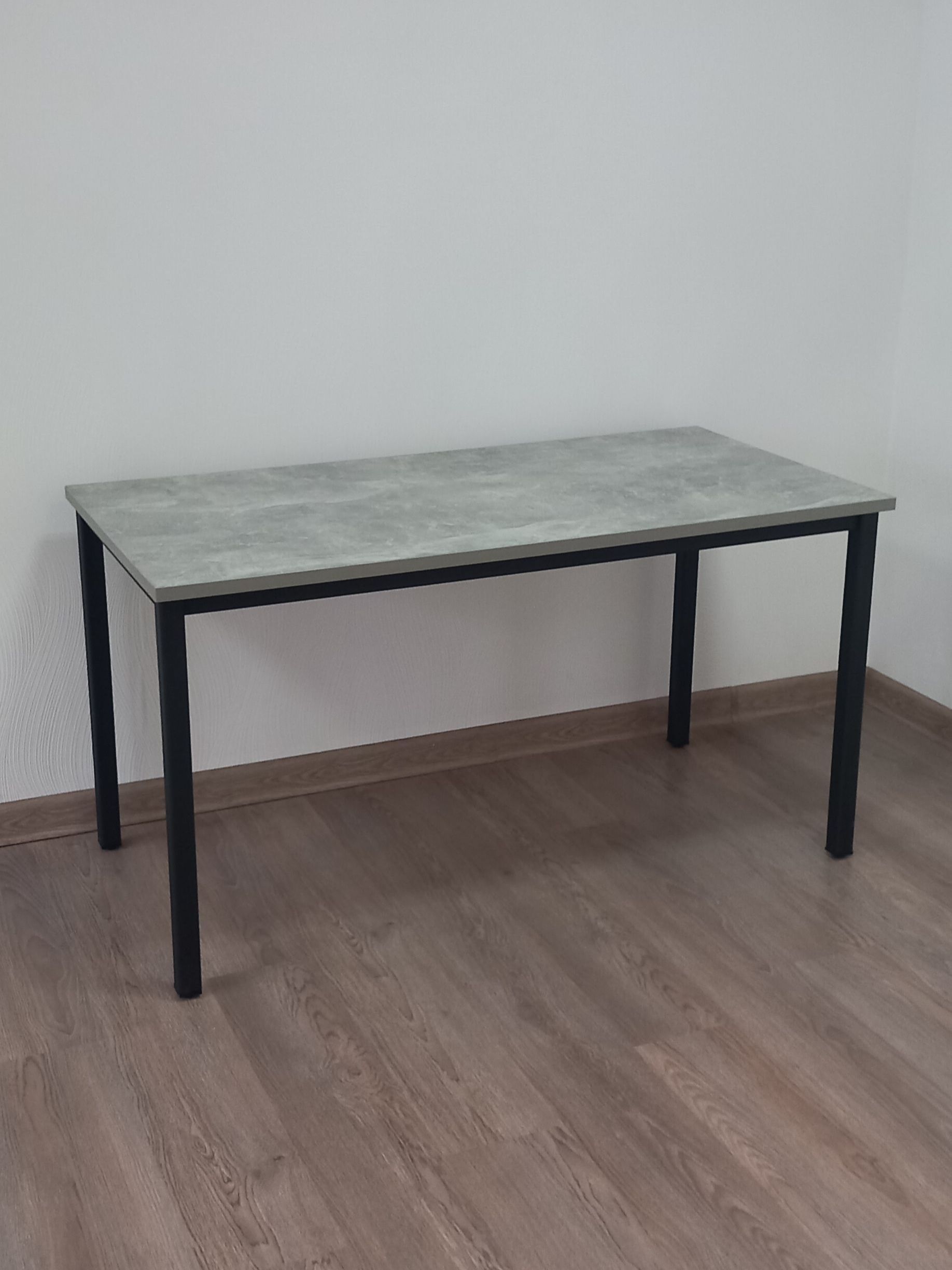 Стол обеденный, кухонный, письменный, компьютерный ATLANT 230х80х75см цвет ателье светлый, черное подстолье