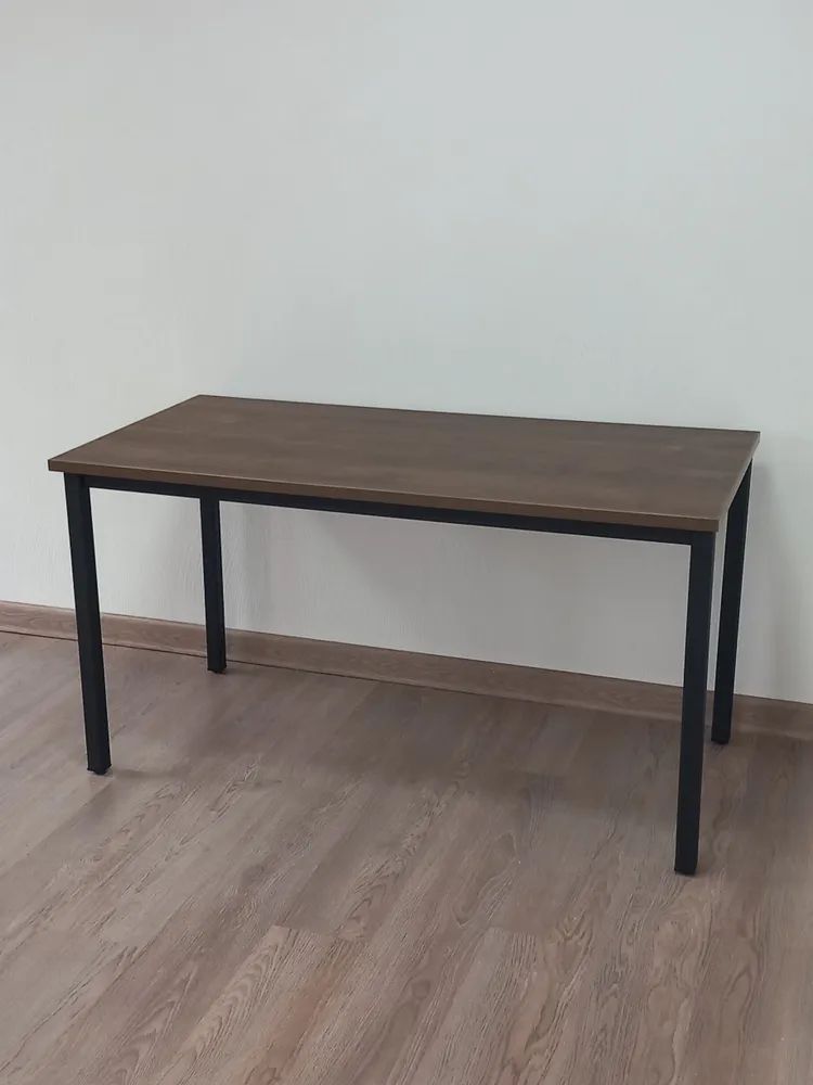 Стол обеденный, кухонный, письменный, компьютерный ATLANT 120х70х75см цвет дуб бронзовый, черное подстолье