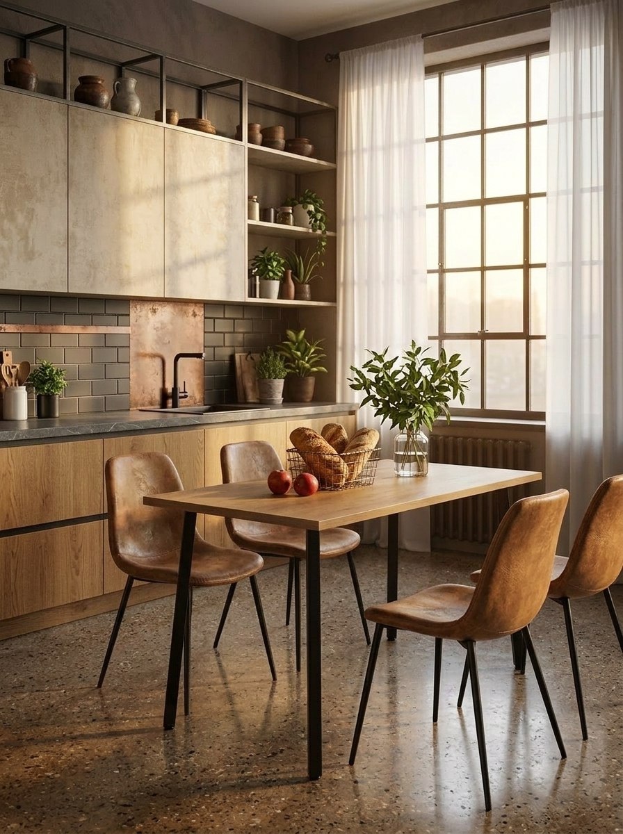 Стол обеденный Delight Dining, размер 120х70х75 см, цвет дуб золотой, цвет ножек черный