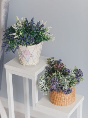 Цветочница Two Step Loft 40х20х60 см, цвет белый/белые ножки