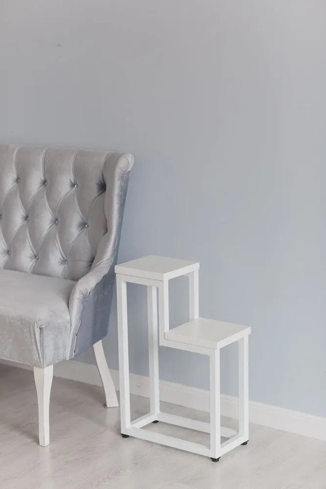 Цветочница Two Step Loft 40х20х60 см, цвет ателье светлый/белый