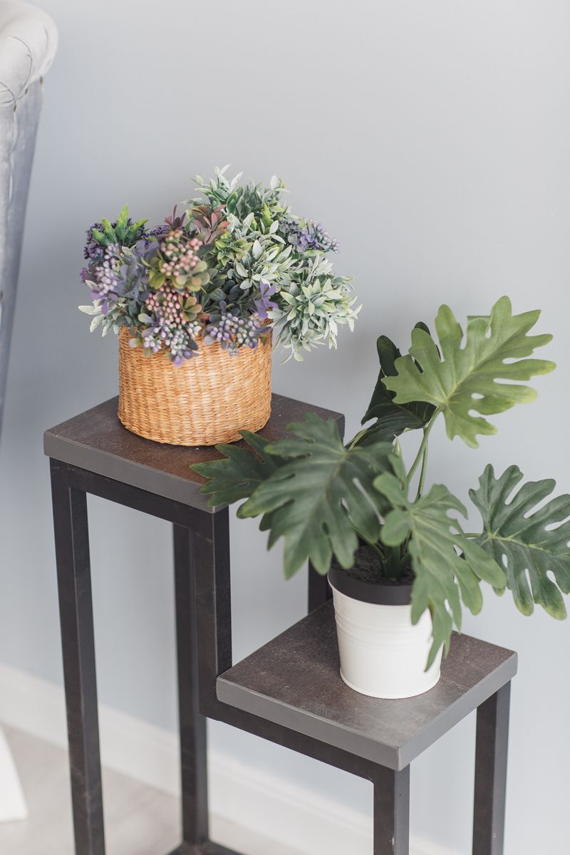 Цветочница Two Step Loft 40х20х60 см, цвет ателье темный/черный