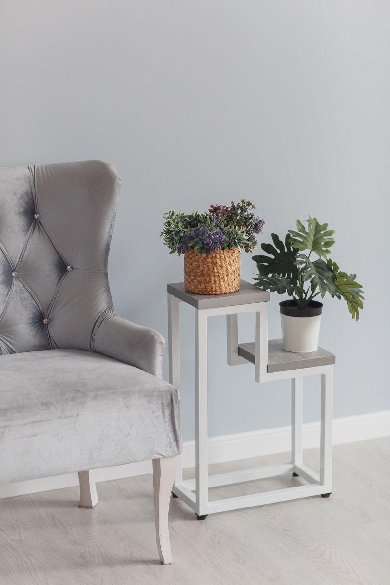 Цветочница Two Step Loft 40х20х60 см, цвет ателье светлый / белый