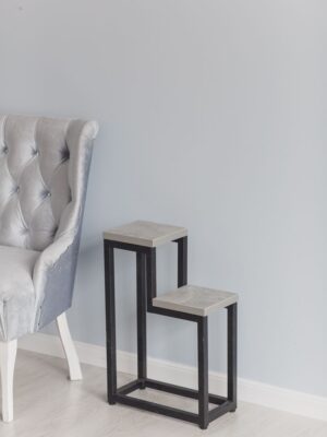 Цветочница Two Step Loft 40х20х60 см, цвет ателье светлый/черный