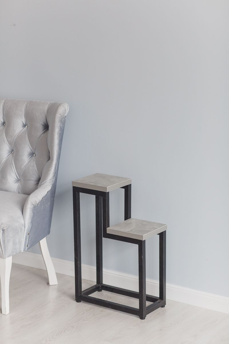 Цветочница Two Step Loft 40х20х60 см, цвет ателье светлый/черный