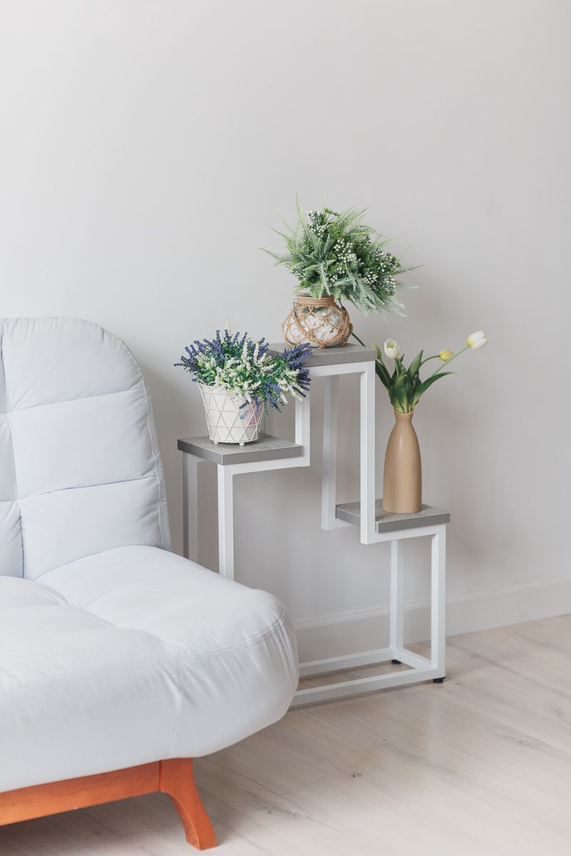 Цветочница Champion Loft 60х20х80 см, цвет ателье светлый/белый