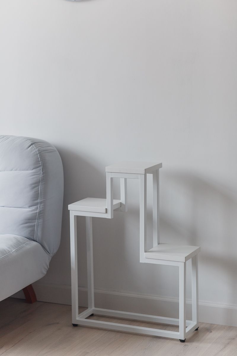 Цветочница Champion Loft 60х20х80 см, цвет белый