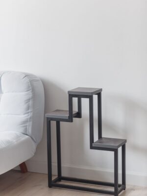 Цветочница Champion Loft 60х20х80 см, цвет ателье темный/черный