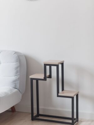 Цветочница Champion Loft 60х20х80 см, цвет шимо светлый/черный