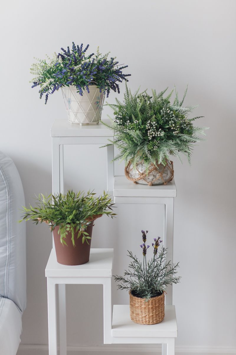 Цветочница 4 Flowers Loft 40х40х100 см, цвет белый